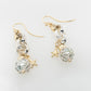 French Knitted Starfish Two Toned Pearl Earrings