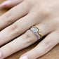 Wedding Ring Molten Diamond Fitted