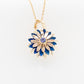 Everlasting Flower Pendant Purple Sapphire