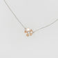 Geraldton Wax Diamond Two Toned Necklace