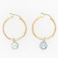 Abrohlos Pearl Twisted Hoop Earrings