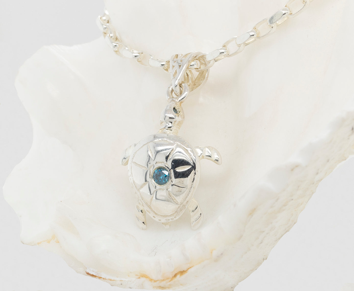 Turtle Small Diamond Pendant