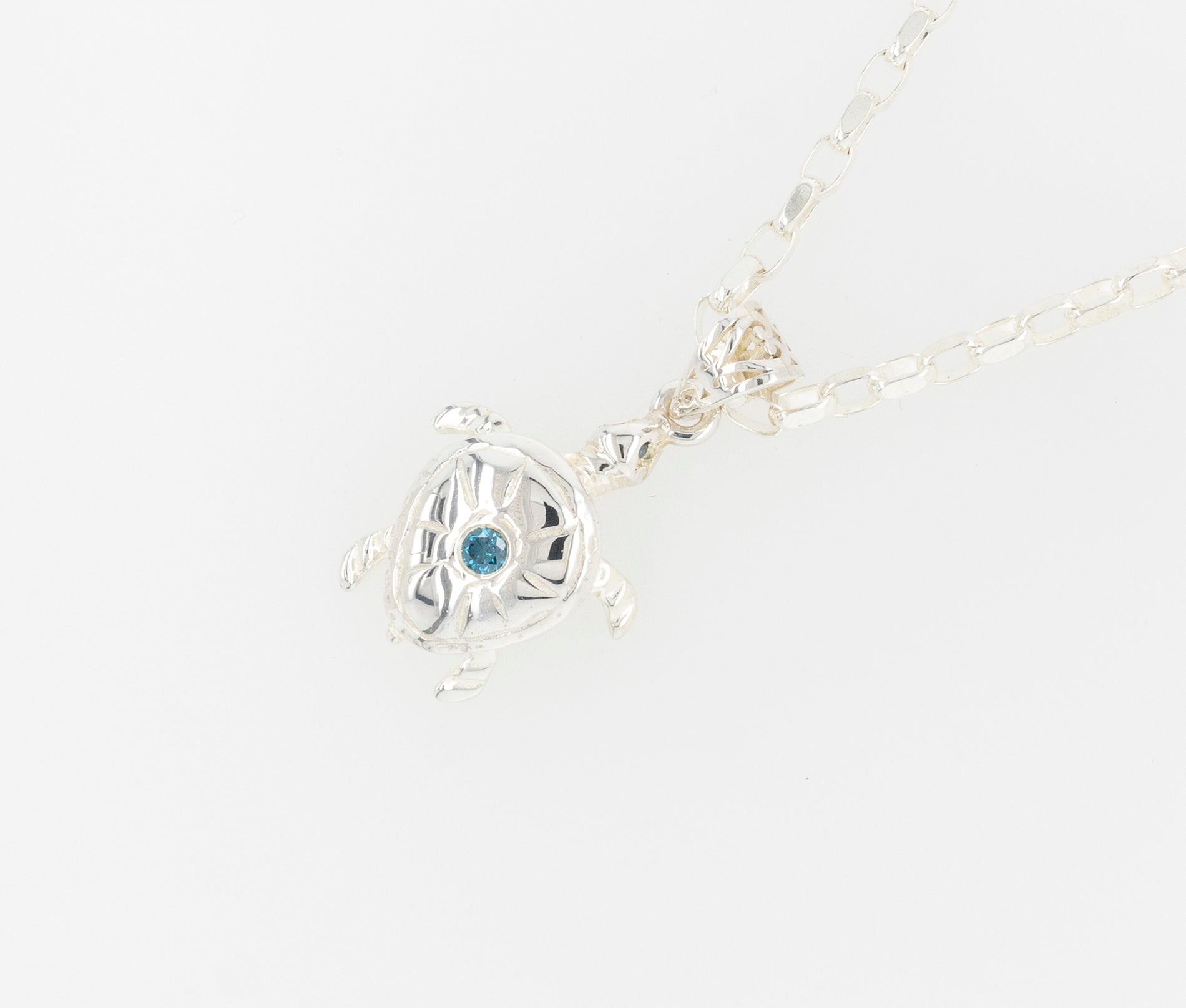 Turtle Small Diamond Pendant