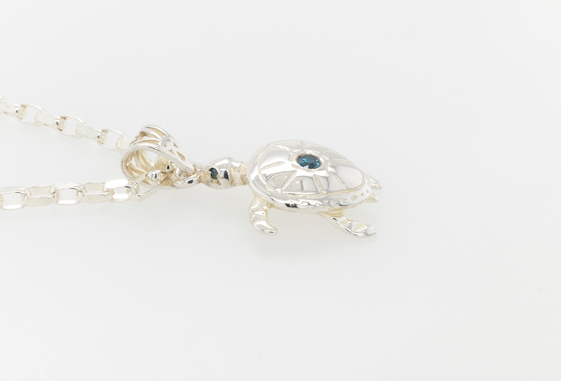 Turtle Small Diamond Pendant