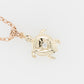 Turtle Small Two-Toned Diamond Pendant