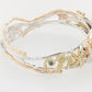 Undersea Opal, Pearl & Diamond Three Tone Bangle