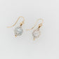 French Knitted Pearl Earrings 9Y/Sil