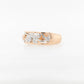 Swirl/ Vine Pink & White Diamond Ring 18WR