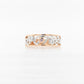 Swirl/ Vine Pink & White Diamond Ring 18WR