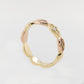 Pink, White & Champagne Diamond Anniversary/Wedding Stacker Ring 18YR
