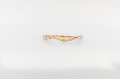 Yellow & White Diamond Wedder