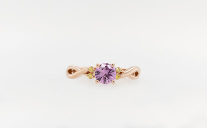 Sapphire & Diamond Engagement Ring