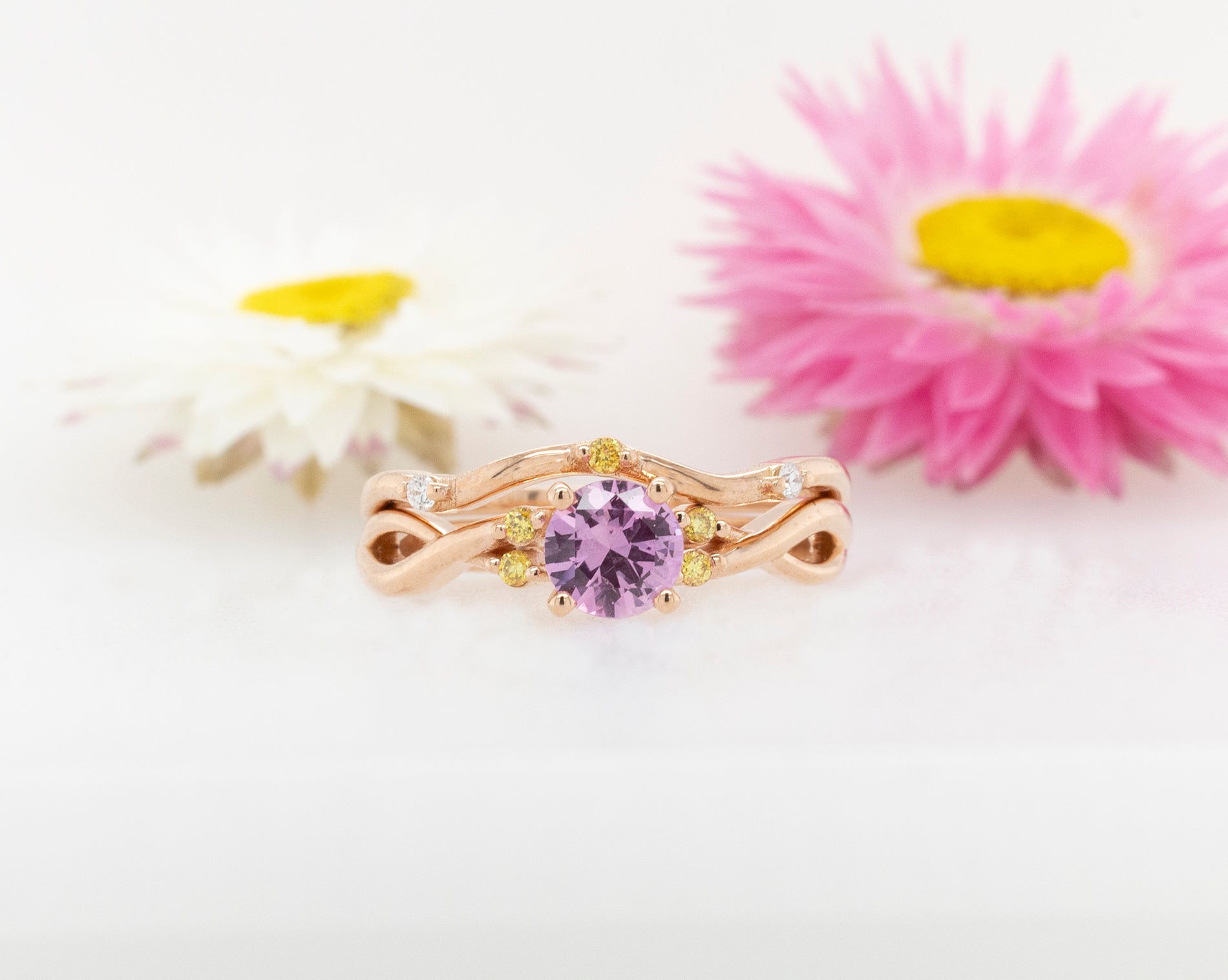 Sapphire & Diamond Engagement Ring