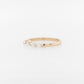 White Marquise Diamond Wedding Ring 18RG