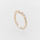 White Marquise Diamond Wedding Ring 18RG