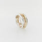 Seaweed Stack Ring 3-Tone 2