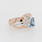 Aquamarine & Diamond Dress Ring 9RW