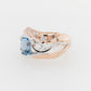 Aquamarine & Diamond Dress Ring 9RW