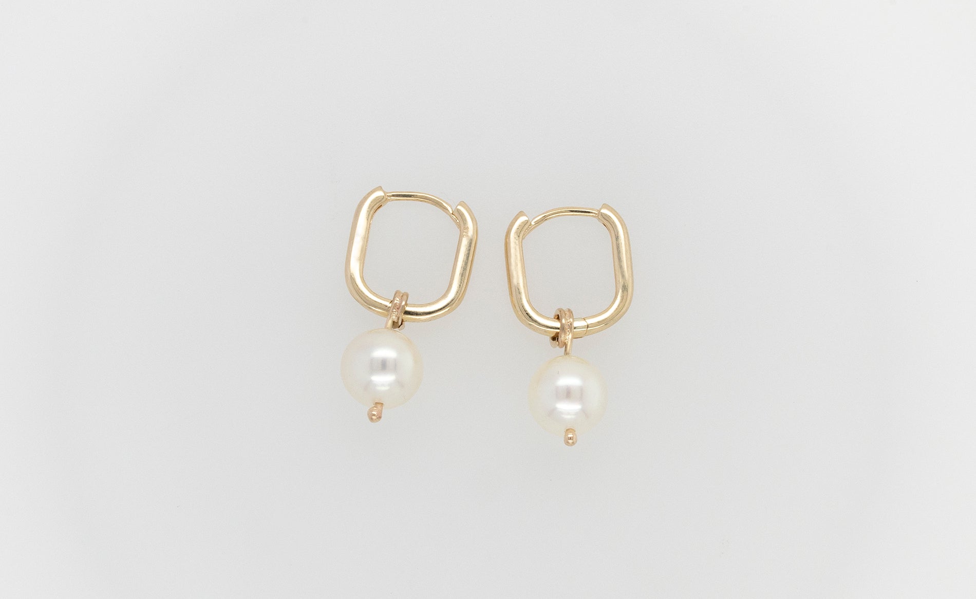 Akoya Pearl Huggies 