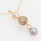 French Knitted Abrolhos Pearl & Diamond Pendant 