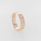 Wedding Ring Embossed Rose