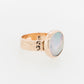 Embossed Mabe Ring