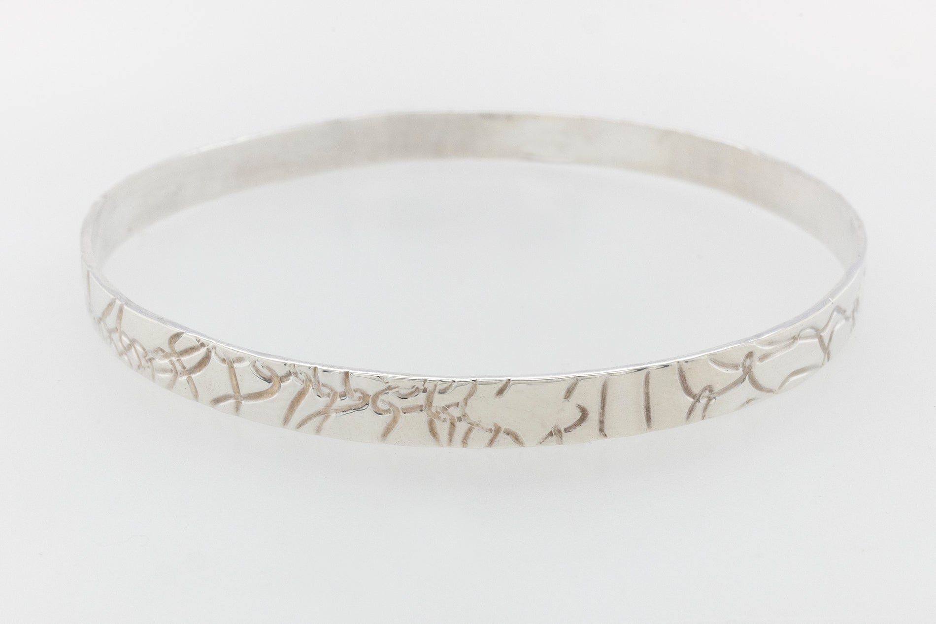 Bangle Embossed 5.6mm SS