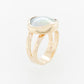 Mabe Split Shank Embossed Ring 9Y