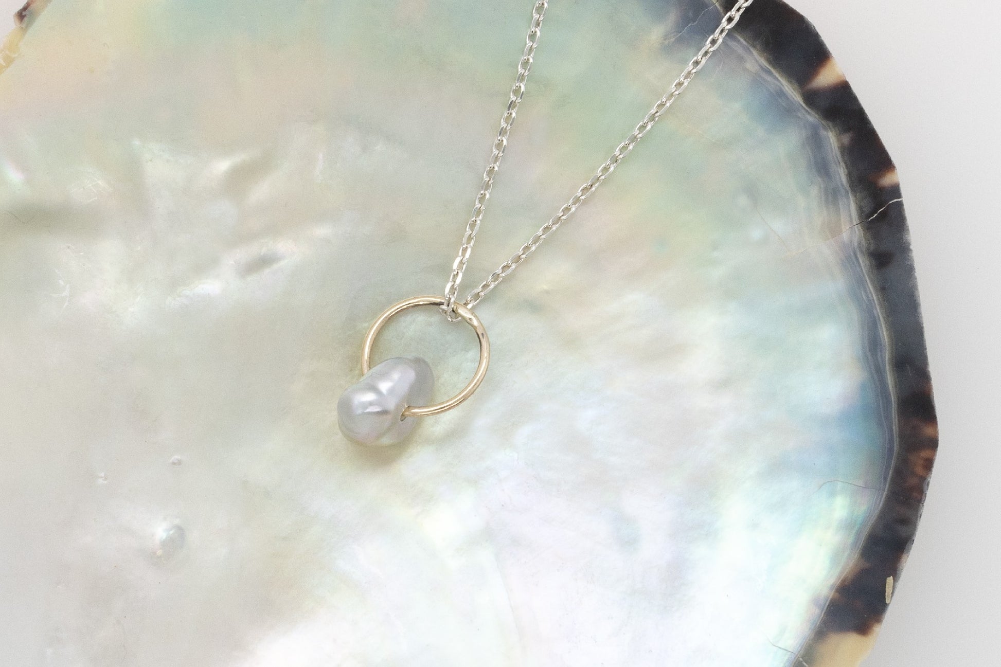 Keshi Ring Pendant