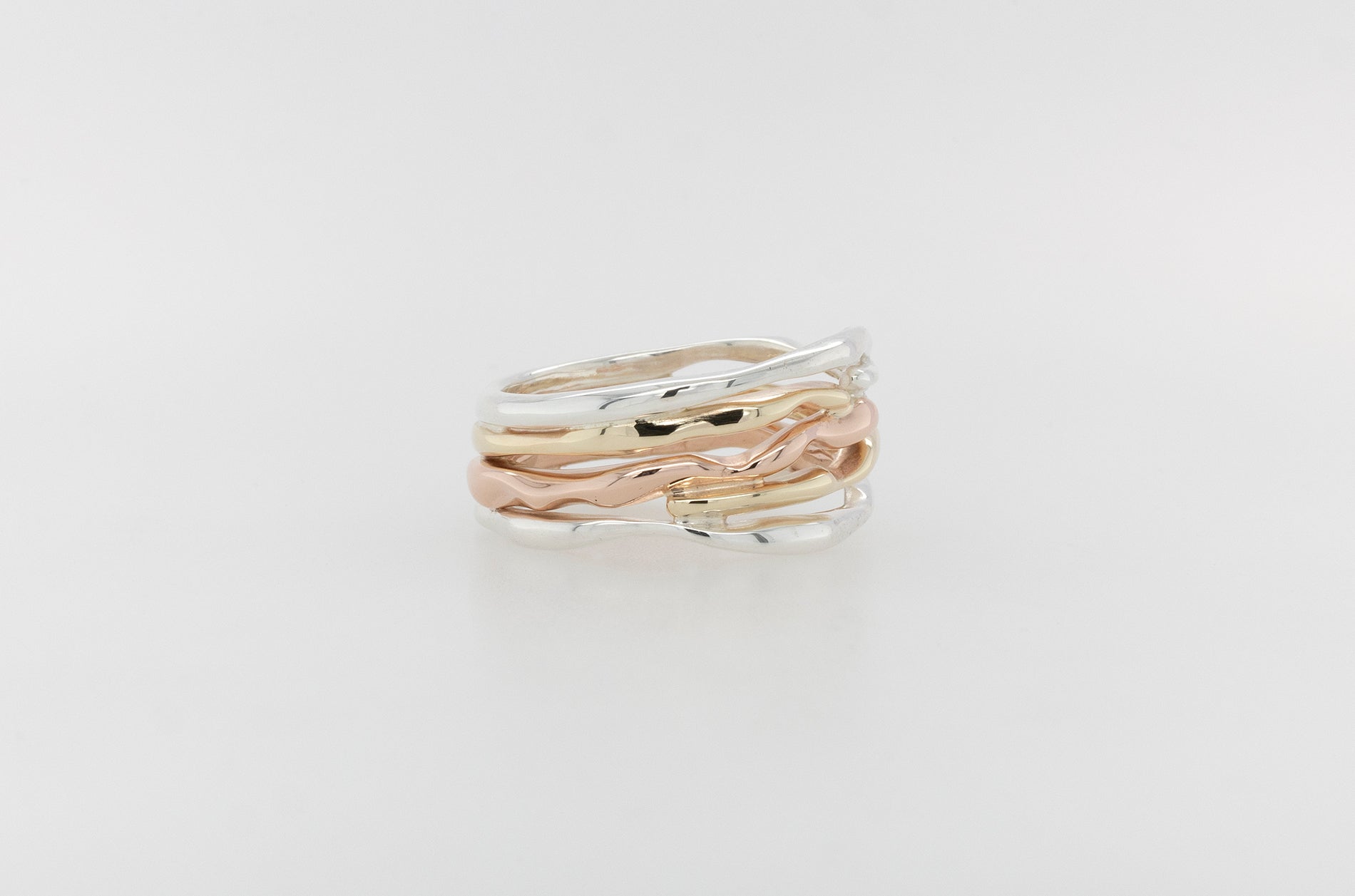 Seaweed Ring Three-Tone 