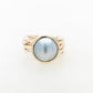 Pearl Seaweed Ring Three-Tone 