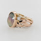 Diamond & Abrolhos Island Mabe Pearl Ring 