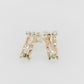 Seaweed Green Cabochon Stud Earrings