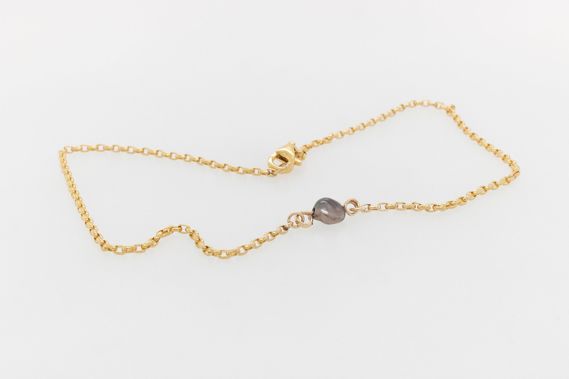 Keshi pearl anklet