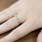 Eternity Ring Ascher Cut White & Blue Diamonds