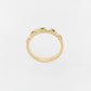 Eternity Ring Ascher Cut White & Blue Diamonds
