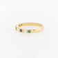 Eternity Ring Ascher Cut White & Blue Diamonds
