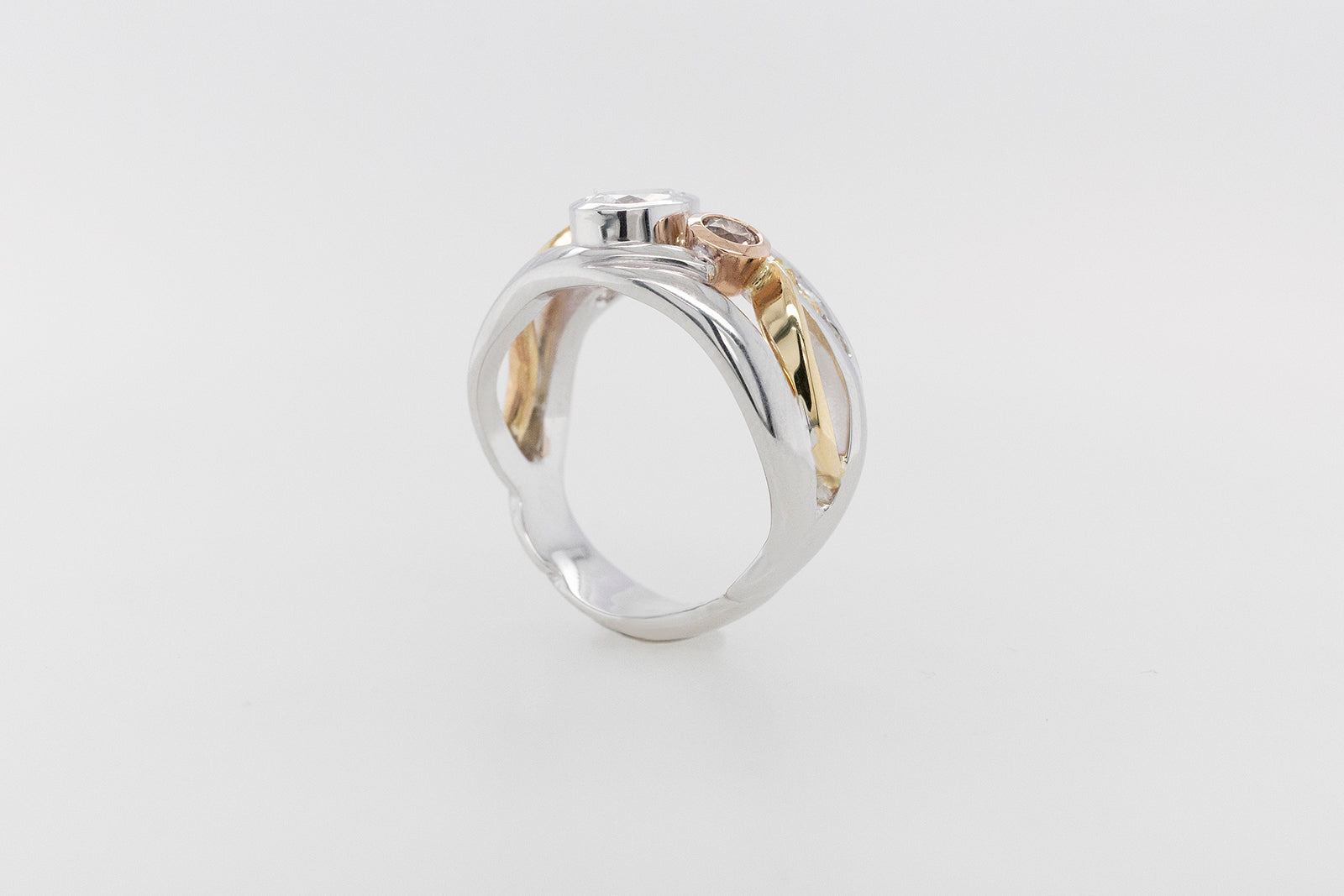 Pear, Champagne and Yellow Diamond Ring