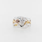 Pear, Champagne and Yellow Diamond Ring