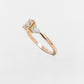 Champagne, Yellow & White Diamond Engagement Ring - Oval 