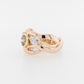 Champagne & White Diamond Ring