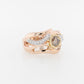 Champagne & White Diamond Ring