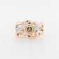 Champagne & White Diamond Ring