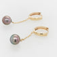 Pearl Chain Huggies