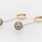 Pearl Chain Huggies 2