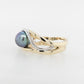 Pearl Swirl Diamond Ring