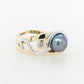 Pearl Swirl Diamond Ring