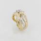 Pink and Yellow Diamond Ring