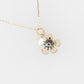 Geraldton Wax Titanium & Garnet Flower Pendant