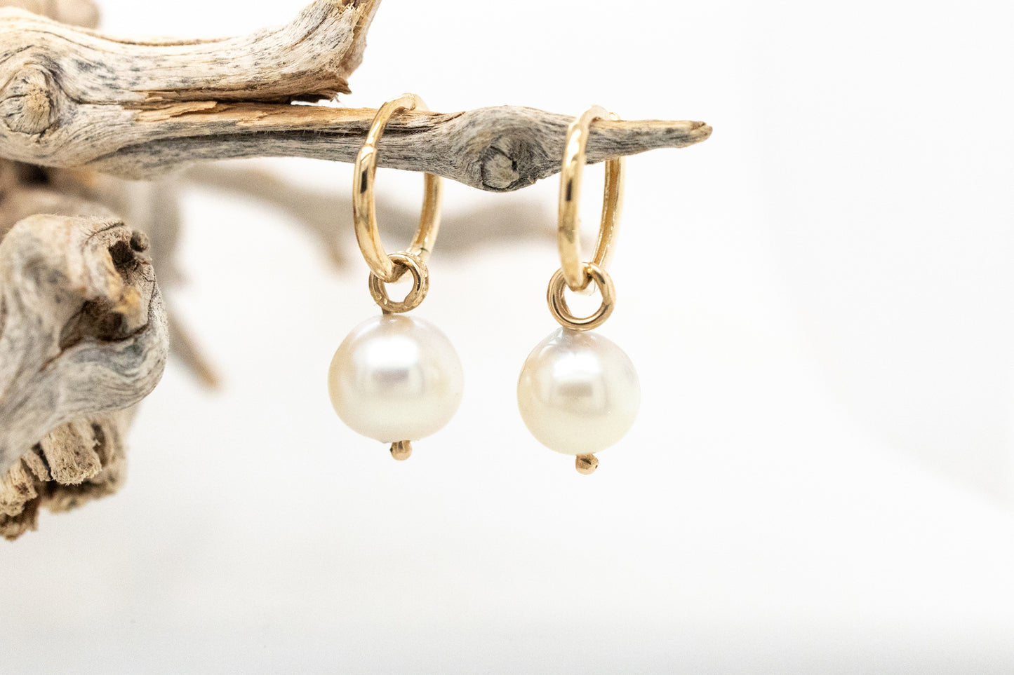 Akoya Huggie Earrings